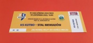 bilet KS KUTNO - STAL Niewiadów 19.11..2022