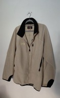 Sport Beżowa rozpinana bluza polarowa vintage XXL