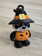 Breloczek Panda Dyniowy Czarodziej 3d - Brelok Druk3d fidget Keychain