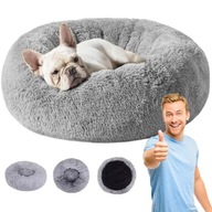 LEGOWISKO PLUSZOWE DLA PSA KOTA POSŁANIE KOJEC PODUSZKA OKRĄGŁE MERSJO 60cm