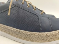 PÓŁBUTY ESPADRYLE POLSKA SKÓRA NATURALNA GRANAT R. 40