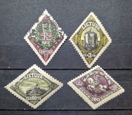 Znaczki pocztowe Litwa 1923 Mi.196-8,203-04 czyste