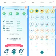 Pokemon GO konto Level 59, 45x Legendary, 34x IV100, 23x Shiny, 9x Mythical