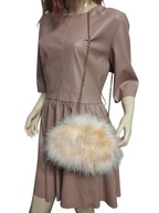 torebka wieczorowa naturalne strusie pióra