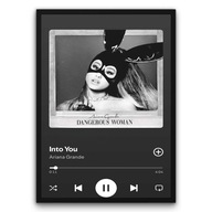 Plakat z ramą 40x50cm Ariana Grande Into You pop | Pomysł na Prezent