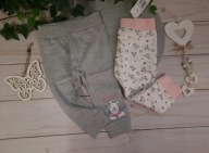Disney Kubuś Puchatek spodnie dresowe 74-80cm 9-12mies 2pak