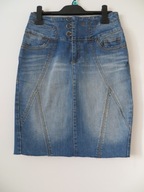 Spódnica jeansowa 36 denim Reserved z kieszeniami
