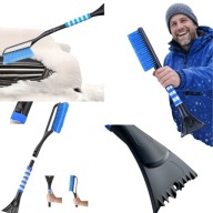 SZCZOTKA DO ODŚNIEŻANIA SKROBACZKA SZYB TELESKOPOWA 2W1 DŁUGA ŚNIEGU 95 CM