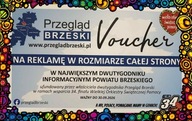 Voucher na reklamę w rozmiarze całej strony w dwutygodniku informacyjnym