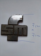 Znaczek emblemat FSM syrena plastikowy chromowany