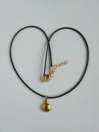 Naszyjnik rzemyk z zawieszką wisiorek piłka nożna futbol mecz choker boho