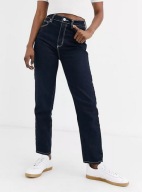 Abrand jeans dopasowane high waist XS 34 z wysokim stanem modny fason