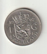 Holandia 1 gulden 1967 ladny stan