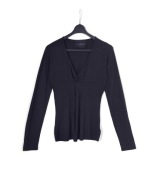 Damska Bluzka Taliowana Węzeł Czarna John Richmond |R. L