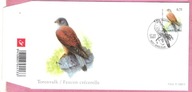 Belgia 2007, FDC st.Angleur, ptaki sokół pustułka