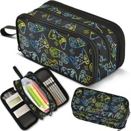 PIÓRNIK SZKOLNY TRZYKOMOROWY GAMER W PADY GRA GRY DLA CHŁOPCA GRACZA XA4