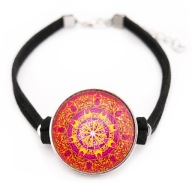 Bransoletka damska Mandala Piękna indyjska orientalna biżuteria mocy czakra