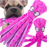 Zabawka dla psa, Ośmiornica szeleszcząca, piszcząca 32 cm fioletowa