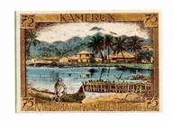 Niemiecka Afryka Wschodnia - 75 Pfennig - 1921 - UNC destrukt złe cięcie