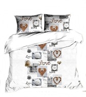 pościel bawełna lux 140x200 1x70x80 zamek B 276 love