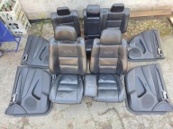 Wnętrze środek fotele Overland czarny sufit Jeep Grand Cherokee WK2 KOMPLET