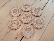 Magnesy Drewniane Rustykalne, Psi Patrol