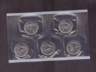 USA - 1999 rok - zestaw menniczy - 5 monet 1/4 Dolar - mennicze - mennica P