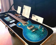 Gibson Les Paul Premium Quilt Ocean Water Candy AAA Book Match Jak Nowy!