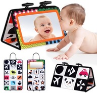 ZABAWKA SENSORYCZNA SKŁADANA Z LUSTERKIEM DLA DZIECI NIEMOWLĄT EDUKACYJNA