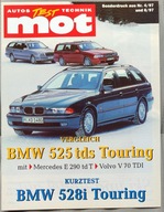 Prospekt BMW 5 E39 525 tds Mercedes W210 E 290 td test mot 1997