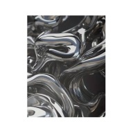Plakat „Liquid Chrome” – Abstrakcyjny Plakat Nowoczesny