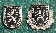 2XODZNAKA KEGELCLUB HEIDELBERGER NECKARSCHLEIMER KLUB KRĘGLARSKI HONOR.+ZW.