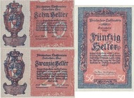 Liechtenstain - 10,20,50 Heller - 1920 - P1,2,3 - St.1/1-