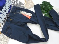 Boboli - nowe granatowe rurki dziury , denim r 152