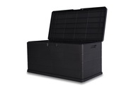 SKRZYNIA OGRODOWA NA TARAS BALKON DO OGRODU KUFER ANTRACYTOWY DUŻY 170 L