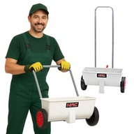 Ręczny siewnik do trawy Rozsiewacz do nawozu z kółkami NAC S12-K 45 cm 12L