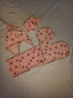 KOMPLET CZAPKA SZALIK RĘKAWICZKI 86/92