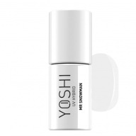YOSHI lakier hybrydowy kolorowy 608 snow white 6 ml BIAŁY