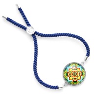 Bransoletka sznurkowa kolorowa mandala na prezent