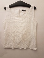 BLUZECZKA BLUZKA BIAŁA NEWYORK R.M/L AŻUROWA HAFTOWANA NA PODSZEWCE