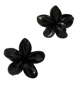 Spinka do włosów kwiatek czarna klamra duża ozdobna elegancka