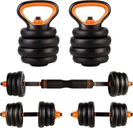 Zestaw Hantli CCLIFE 6w1 Kettlebell domowy zestaw do ćwiczeń 20kg