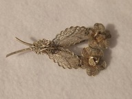 Stara filigranowa broszka ze srebra pr. 800