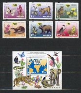 Fi 3746-51+ Blok 174** - Dzikie zwierzęta i rośliny + BLOK 2001