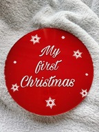 My first Christmas, tabliczka sesja zdjęciowa prezent Boże Narodzenie