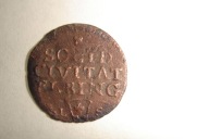 August III - Elbląg - szeląg elbląski 1763 r. F.L.-S.