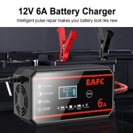 Ładowarka 12V 6A Prostownik Inteligentny LCD Impulsowy