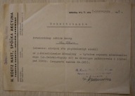 H. KOETZ NAST., SPÓŁKA AKCYJNA - FABRYKA MASZYN I KOTŁÓW, 1946, MIKOŁÓW