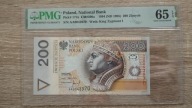 200 zł 1994 seria AA PMG 65 EPQ niski nr
