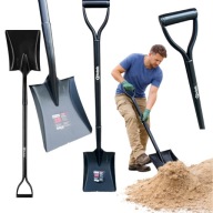 ŁOPATA PIASKOWA 115cm METALOWY TRZONEK OGRÓD PRACE BUDOWLANE SCHMITH MOCNA